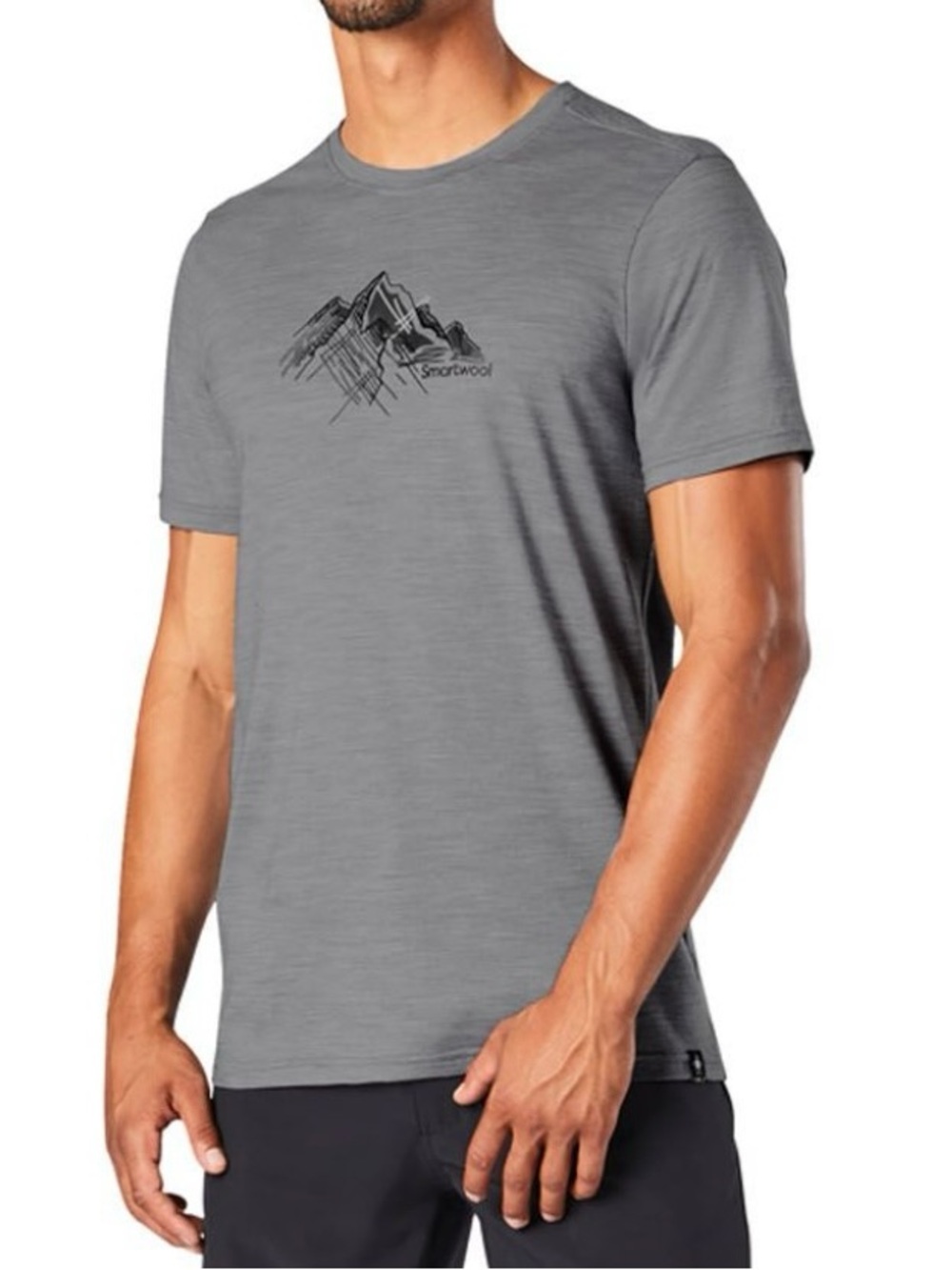 Smartwool Tshirt Tee Mens XL Merino Sport 150 Rocky Range Graphic Outdoor Grey